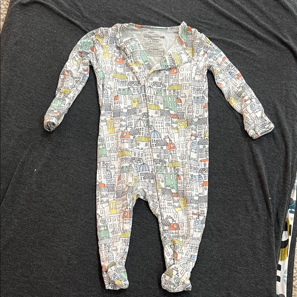 Magnetic Me Multicolor City Print Kids One Piece
